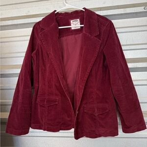 Sonoma Women's Rich Burgundy Corduroy Blazer